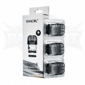 SMOK Novo 4 Mini 2ML Refillable Replacement Pod - Pack of 3 - Transparent Black