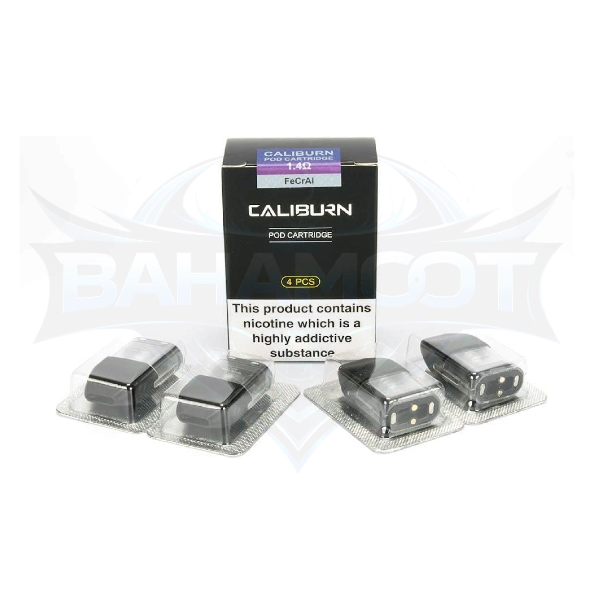 Uwell Caliburn 2ML Refillable Replacement Pod Cartridge - Pack of 4 - 1.4 Ohm