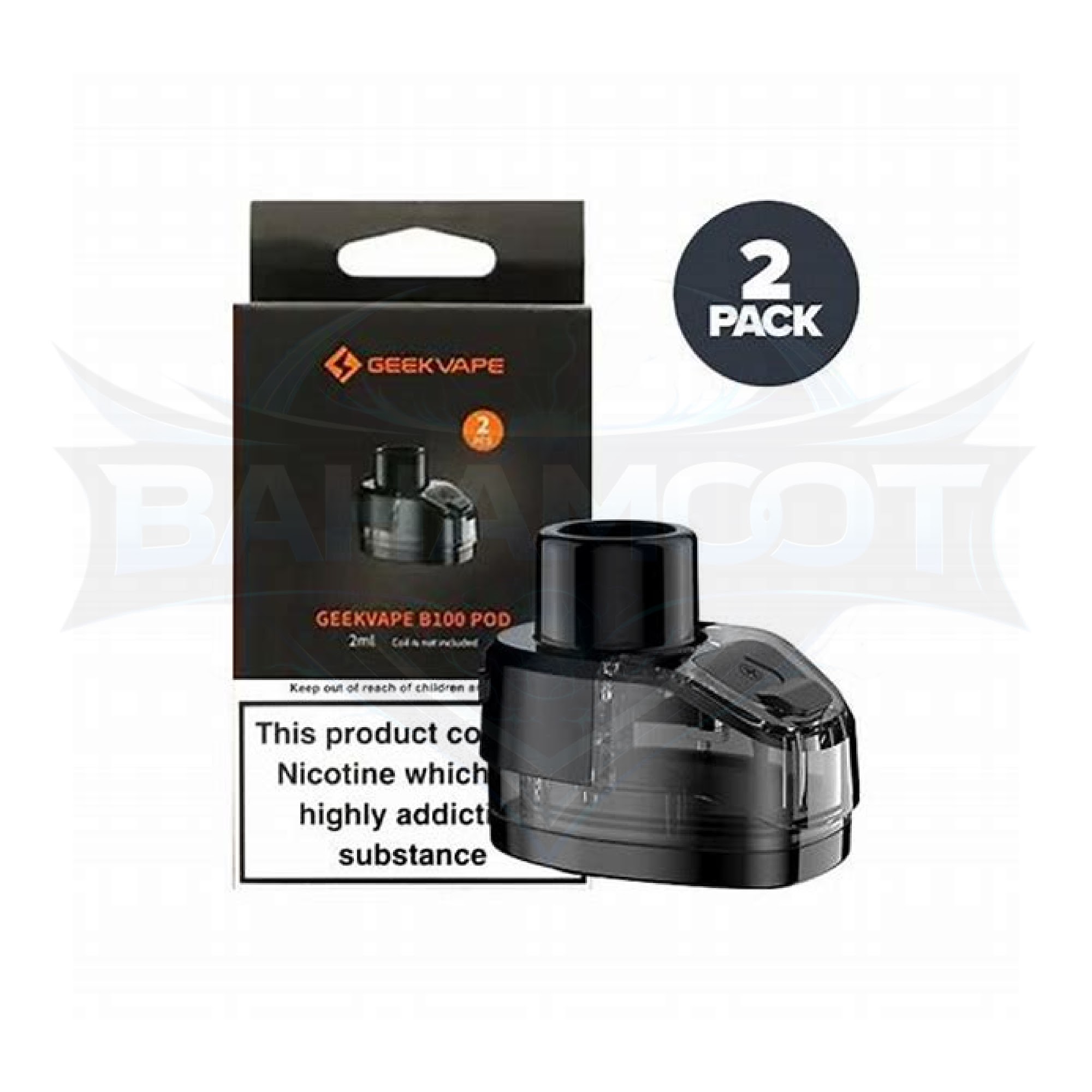 Geekvape B100 4.5ML Empty Refillable Replacement Pod - Pack of 2