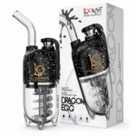 Lookah Dragon Egg Spatter Edition 950mAh Variable Voltage Dab E-Rig Vaporizer - Black-Silver Spatter
