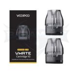 VooPoo Vmate Cartridge V2 3ML Refillable Replacement Pod - Pack of 2 (MSRP $5.99) - 0.7ohm