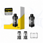 Voopoo UFORCE-X 5.5ML Sub-Ohm Replacement Tank (MSRP $30.00) - Black Tank