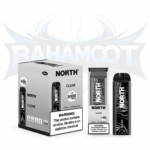 North 5000 Puffs Zero Nicotine Salt - Display of 10 - Clear