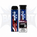 North 5000 Puffs - Display of 10 (Case of 20) - Blackberry Passion Fruit (Patriotic Edition)